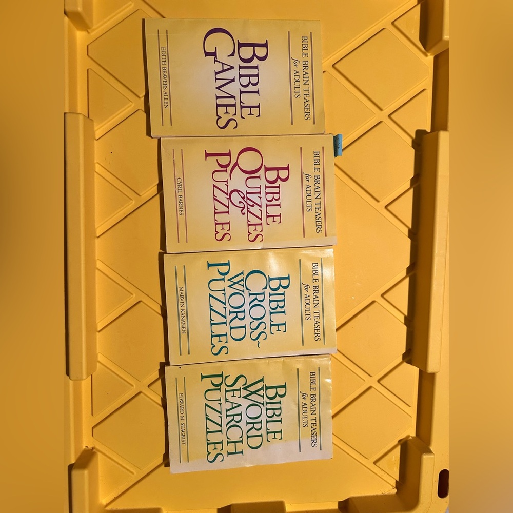 Bible brain teasers for adults activity books